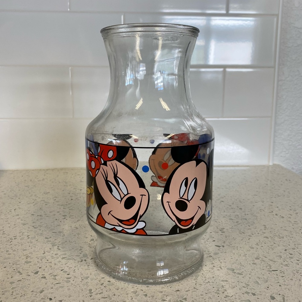 Vintage Disney Glass Jar